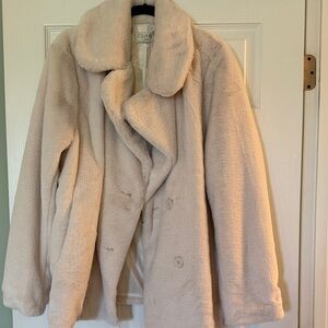 Z Supply Plush Teddy Jacket in Cream